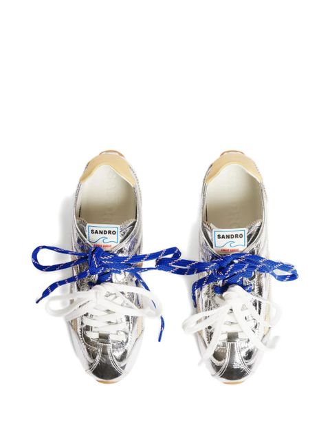 SANDRO lace-up sneakers - Silver