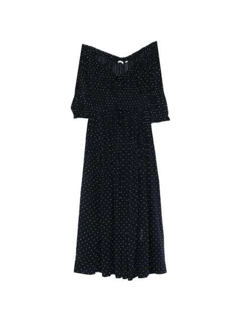 DÔEN Ischia polka-dot midi dress - Blue - zdjęcie produktu nr 1