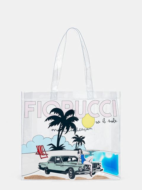 Fiorucci torebka Beach Print Pvc Tote kolor transparentny U01FMABA276PT02MU01 - zdjęcie produktu nr 1