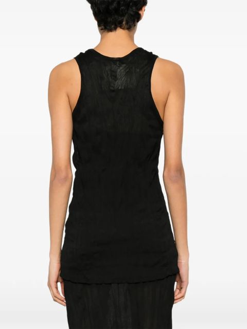 TOTEME crinkled tank top - Black