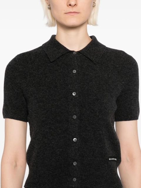 Alexander Wang logo-patched top - Grey