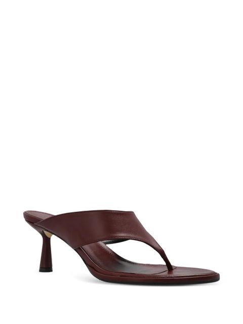 Aeyde toe leather sandals - Brown - zdjęcie produktu nr 2