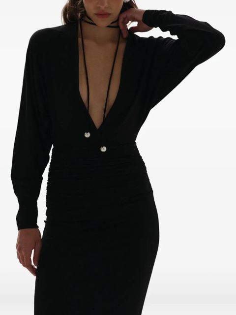 MANURÍ Mika maxi dress - Black