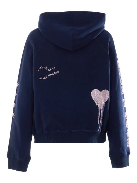Zadig&Voltaire logo-lettering hoodie - Blue