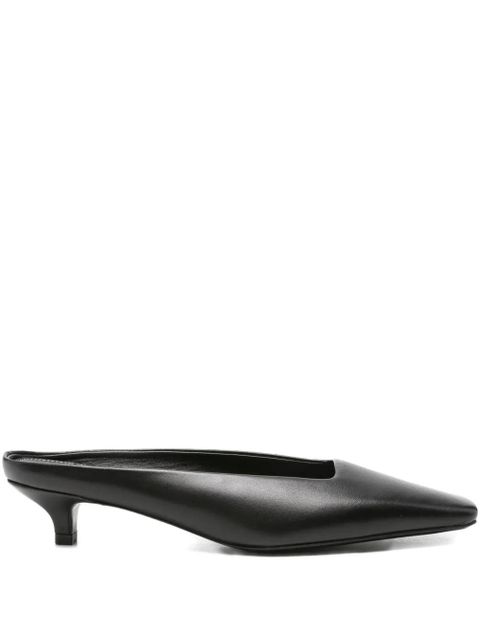 TOTEME square-toe leather mules - Black - zdjęcie produktu nr 1