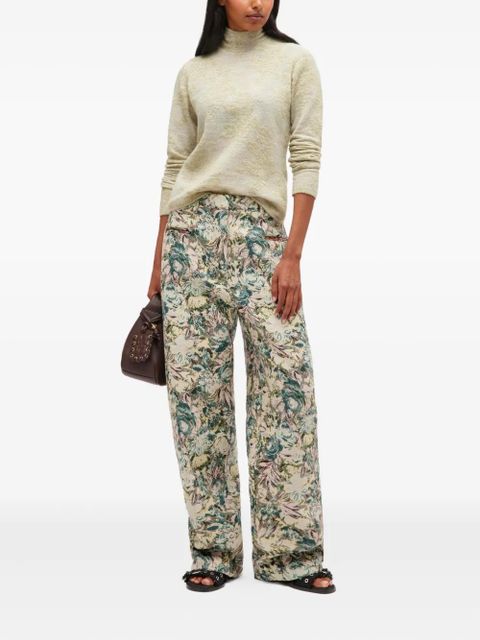 GANNI jacquard floral trousers - Neutrals - zdjęcie produktu nr 2