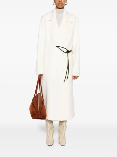 Sportmax knotted-tie fastening coat - Neutrals - zdjęcie produktu nr 2