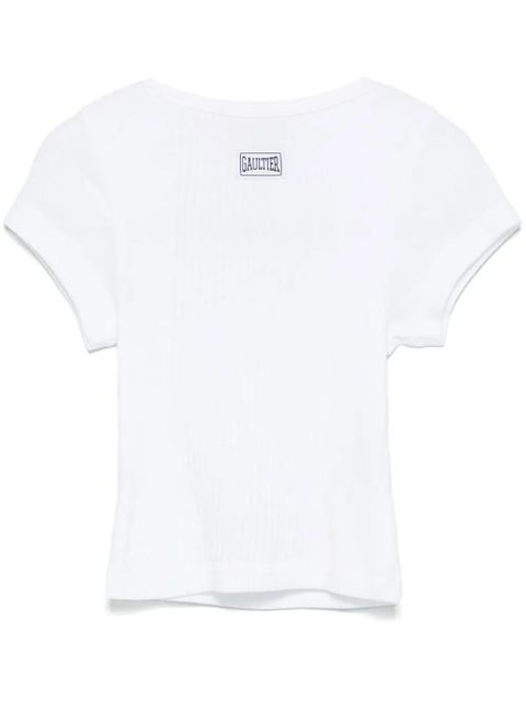 Jean Paul Gaultier logo-patch T-shirt - White - zdjęcie produktu nr 1