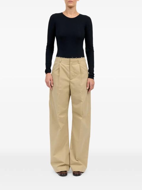 MM6 Maison Margiela belt loops wide tailored trousers - Neutrals - zdjęcie produktu nr 2