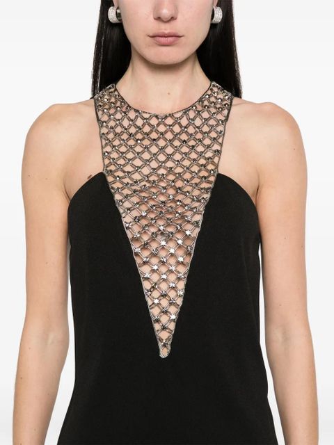 The Attico bead-embellished mini dress - Black - zdjęcie produktu nr 2