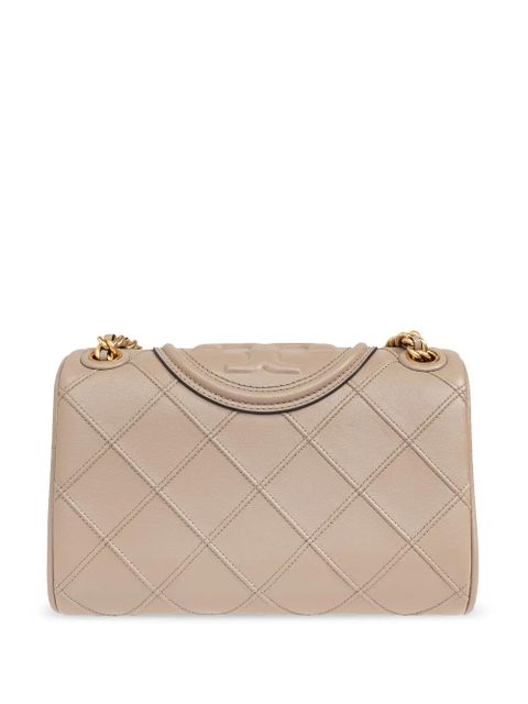 Tory Burch small Fleming diamond-quilted shoulder bag - Neutrals