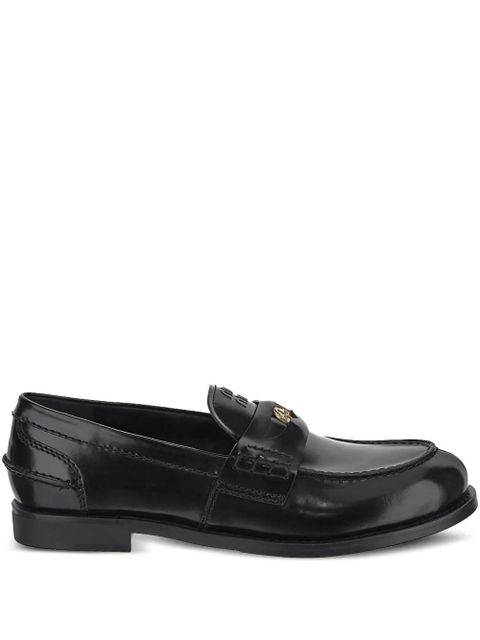 Miu Miu leather penny-strap loafers - Black - zdjęcie produktu nr 1