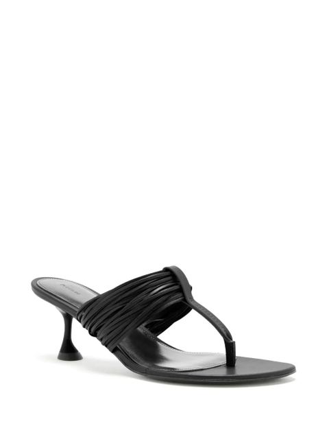 Proenza Schouler pleated-detail heeled sandals - Black - zdjęcie produktu nr 2