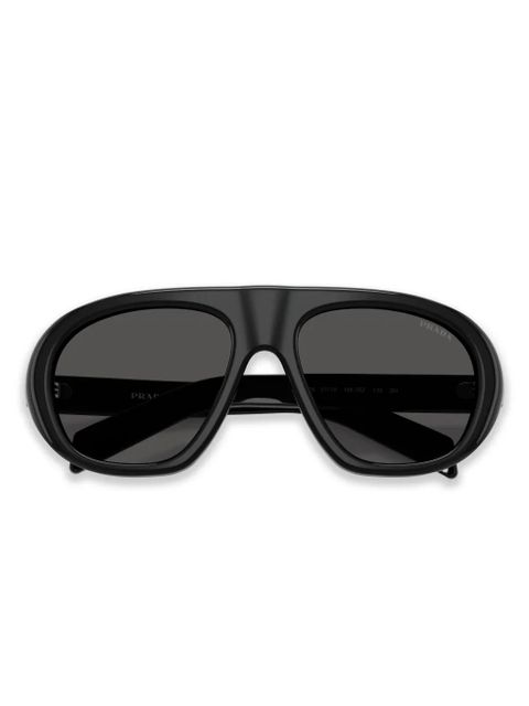 Prada Eyewear wrap-frame tinted sunglasses - Black