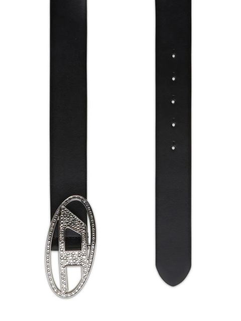Diesel B-1DR leather belt - Black