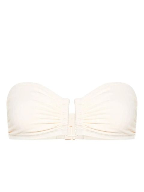 ERES ribbed bandeau bikini top - White - zdjęcie produktu nr 1