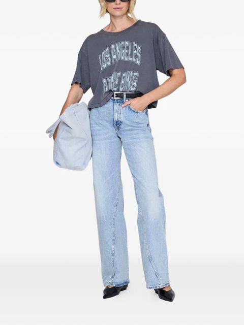 ANINE BING Johnny cropped T-shirt - Grey - zdjęcie produktu nr 2