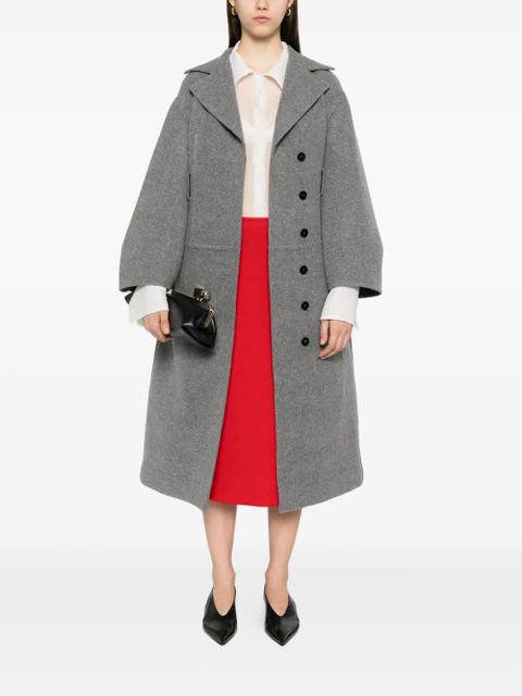 Jil Sander pocket-detail A-line skirt - Red