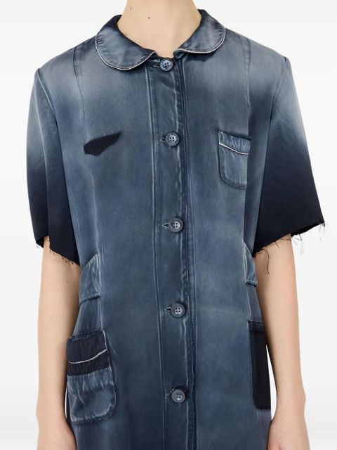 Maison Margiela button-fastening midi dress - Blue