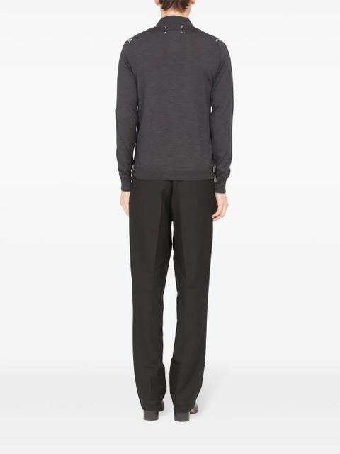 Maison Margiela wool polo jumper - Grey