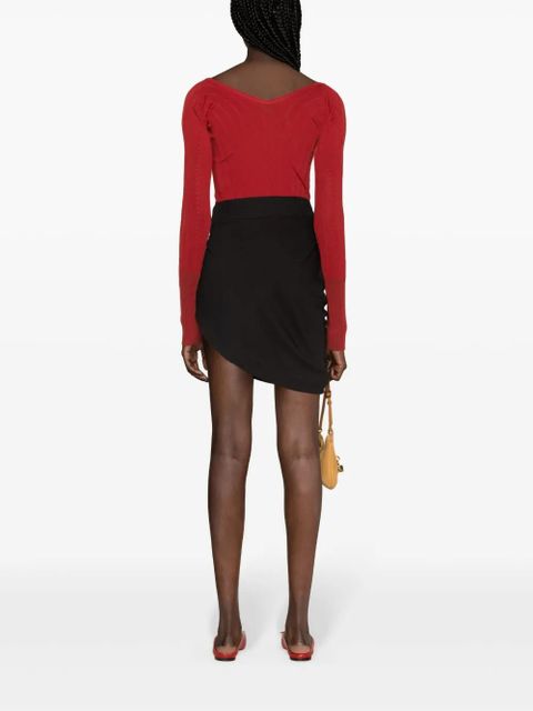 Jacquemus La Jupe asymmetric miniskirt - Black
