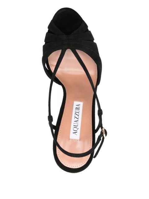 Aquazzura Aimée suede sandals - Black