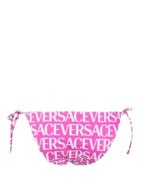 Versace logo-print tie-fastening bikini bottoms - Pink - zdjęcie produktu nr 2