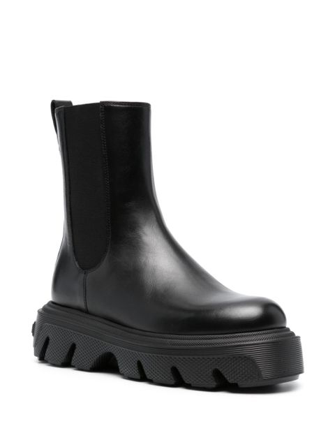 Casadei 60mm leather ankle boots - Black