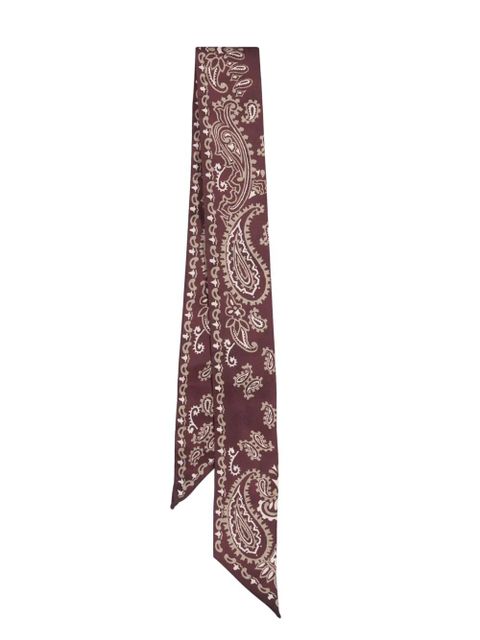 Golden Goose paisley-print silk scarf - Red - zdjęcie produktu nr 1