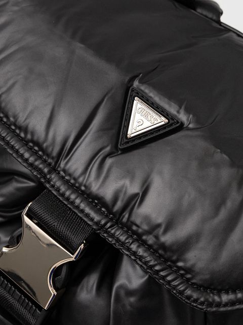 Guess plecak damski kolor czarny mały gładki V5BZ13 WF820