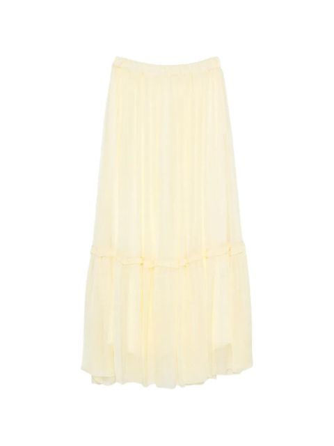 SOLOTRE ruffled skirt - Yellow - zdjęcie produktu nr 1