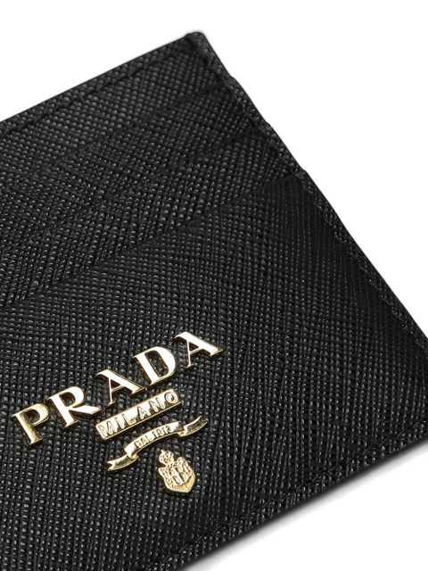 Prada logo-plaque card holder - Black - zdjęcie produktu nr 2