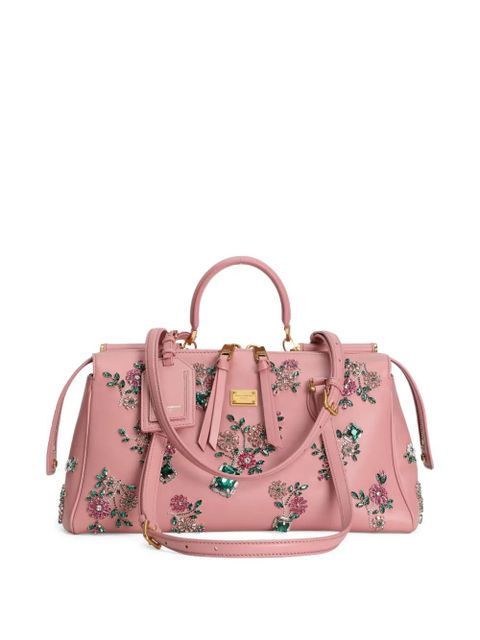 Dolce & Gabbana medium Vittoria leather handbag - Pink - zdjęcie produktu nr 1