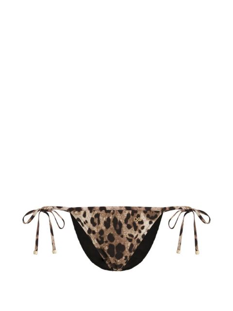Dolce & Gabbana leopard-print bikini bottom - Brown - zdjęcie produktu nr 1