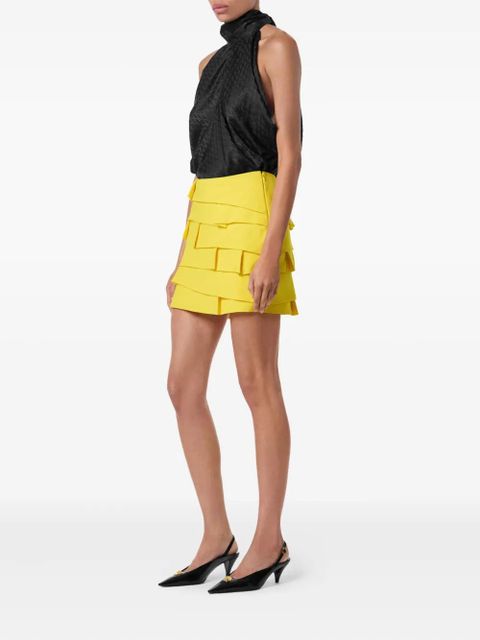 Versace layered ruffled mini skirt - Yellow - zdjęcie produktu nr 1