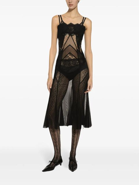 Dolce & Gabbana semi-sheer dress - Black