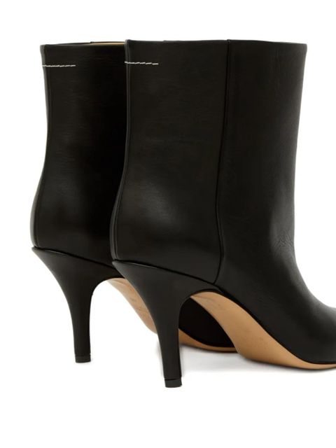 MM6 Maison Margiela Trunk leather boots - Black