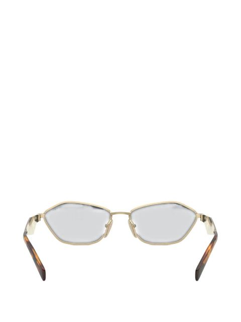 Prada Eyewear geometric-frame sunglasses - Gold