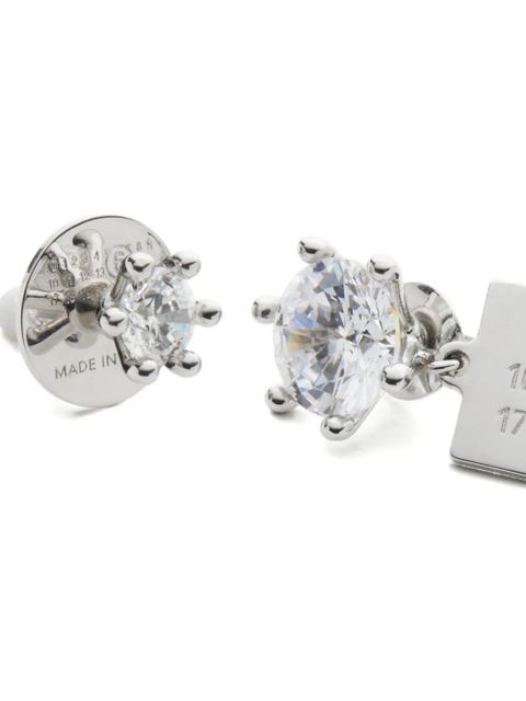 MM6 Maison Margiela numeric-charm earrings - Silver