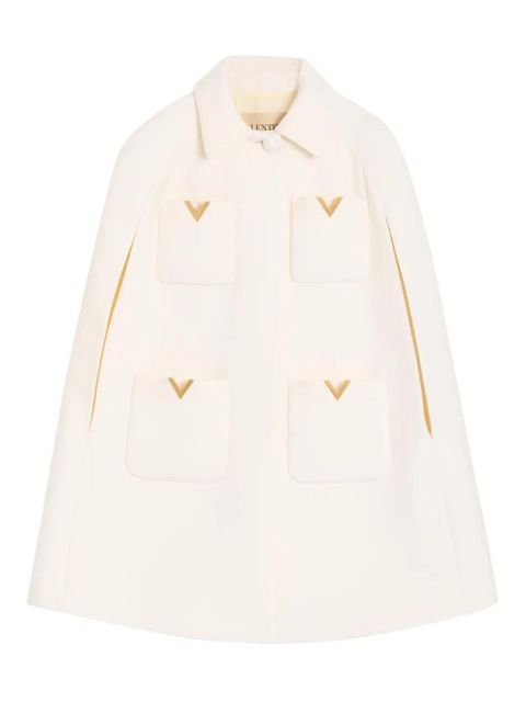 Valentino Garavani velvet cape - Neutrals - zdjęcie produktu nr 2