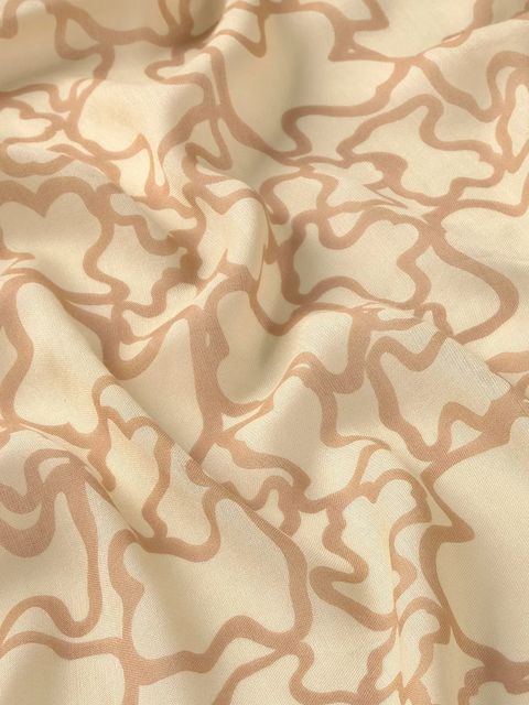 Tous szal damski kolor beżowy wzorzysty 2002202633 - zdjęcie produktu nr 2