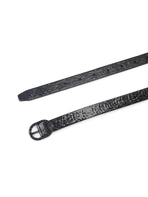 Kurt Geiger London pasek skórzany Mayfair damski kolor czarny 5257600019