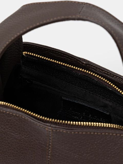 Answear.LAB torebka skórzana kolor brązowy