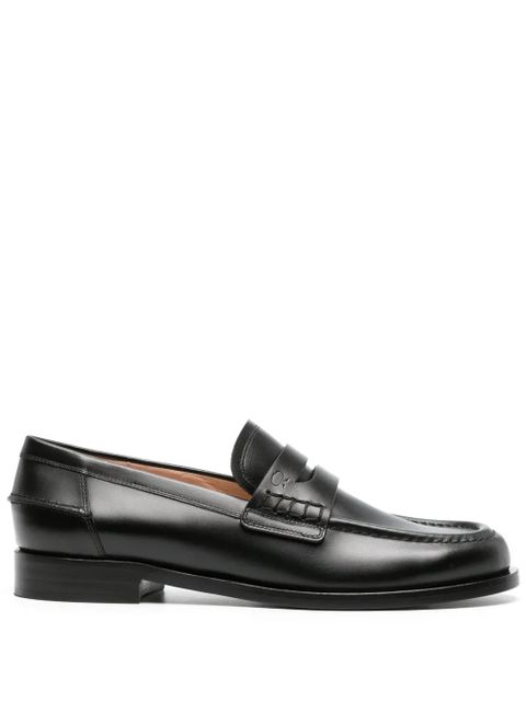 Gianvito Rossi round-toe leather loafers - Black - zdjęcie produktu nr 1