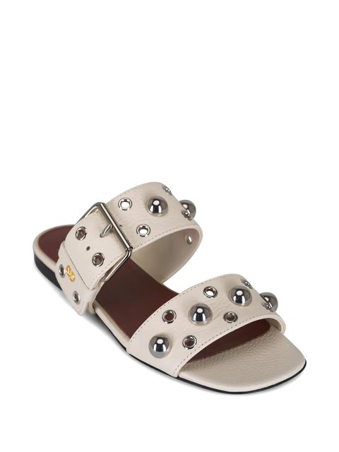 Valentino Garavani Nellcôte buckle embellished flat sandals - White - zdjęcie produktu nr 2