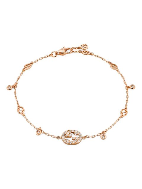 Gucci Interlocking Gourmette bracelet - Pink - zdjęcie produktu nr 1