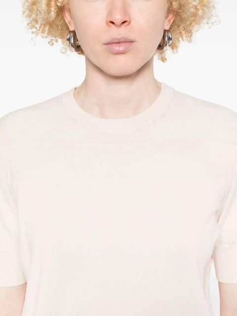 Jil Sander fine-knit T-shirt - Pink