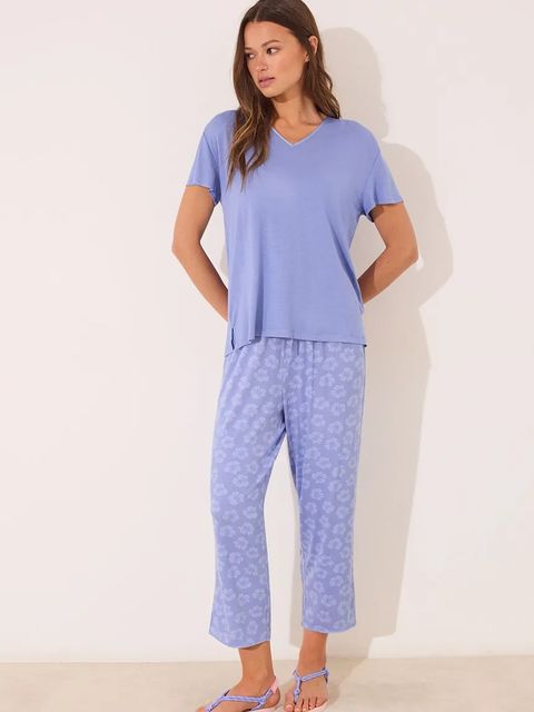 women'secret piżama damska kolor niebieski 4752518 - zdjęcie produktu nr 1