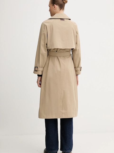 Pepe Jeans trencz kolor beżowy PL4024349