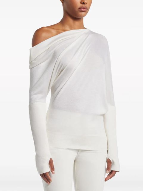 TOM FORD off-the-shoulder sweater - White - zdjęcie produktu nr 2